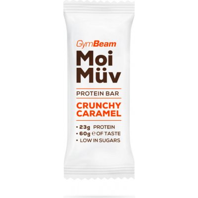 GYMBEAM Proteínová tyčinka MoiMüv crunchy caramel 60 g