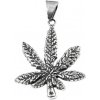 Prívesok List marihuany 4,5 cm z chirurgickej ocele S11012060