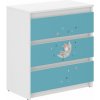 Detská komoda s 3 zásuvkami, MOON