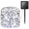 Aca Lighting LED solární řetěz, 200 LED, 20 m + 2 m, studená bílá, IP44, 8 funkcí