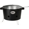 YOKI Prenosný BBQ gril čierny, 34,5 cm