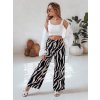 DStreet dámske široké nohavice wide leg ZEBRAVIBE UY2653 Vícebarevná