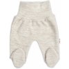 Pletené dojčenské polodupačky Hand Made, Baby Nellys, jasno béžové 68 (3-6m)