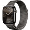 Apple Watch Series 10, 46mm, Cellular, šedé titánové púzdro so šedou milánskou slučkou S/M MC7R4QC/A
