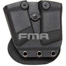 FMA FMA Kydex na dva zásobníky do pistole Černá