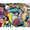 Diamondi Diamantové maľovanie ABSTRAKTNÁ KOMPOZÍCIA DOODLE VTÁKA 40 x 50 cm vypnuté plátno na rám