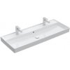 Villeroy & Boch Collaro - Dvojumývadlo nábytkové, 120x47 cm, s prepadom, 2 otvory na batériu, alpská biela 4A33C401