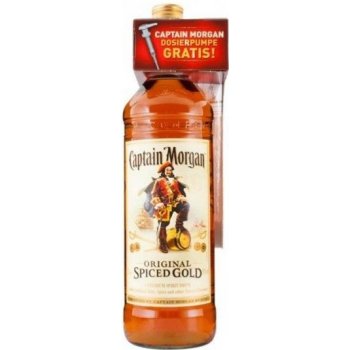 Captain Morgan Spiced Gold 35% 3 l (čistá fľaša s pumpou)