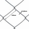 Pletivo oborové, výška 250 cm, oko 150x150 mm, drôt 5,0 mm, pozinkovaný drôt, dĺžka 10 m