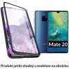 Luxria Double Glass Magnetic - Čierne presklené magnetické púzdro pre Huawei pre Huawei: Mate 20