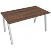 Hobis Pracovný stôl UNI A, 140x75,5x80 cm, orech/sivá