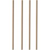 PAPSTAR Papierové slamky hnedé, 20 cm