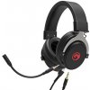Marvo HG9052, slúchadlá s mikrofónom, drôtová čierna, 7.1 (virtualne), červeno podsvietená, 7.1 (virtuálne) typ USB