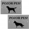 Označenie/ tabuľka Pozor pes! mix