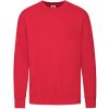 Mikina pánska Fruit of the Loom Lightweight Set-In Sweat - červená, S