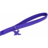 COLLAR Kožené vodítko Glamour, 122cm/25mm, fialová
