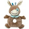 Tulilo Plyšové hrkálka Somárik - hnedá