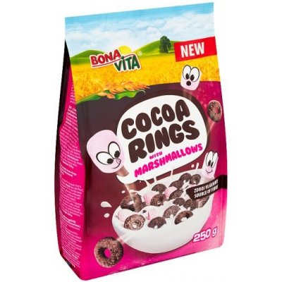 Bona Vita Zmes obilných kakaových krúžkov a marshmallows 250 g