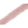 Všívacia odevná / dekoračná kožušina okrúhla šírka 5 cm - 1 m 3 pudrová