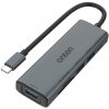 ONTEN UC120 6v1 hub - slot na SD / TF kartu / USB-C / 3x USB-A na USB-C - sivý - možnosť vrátiť tovar ZADARMO do 30tich dní