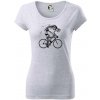 Gravel Bike - kostra - Dámske tričko Pure - XS ( Svetlosivý melír )