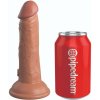 King Cock Elite - Realistic Silicone Dildo 15.2 cm Caramel