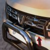 Nerezová lišta do prednej masky Dacia Duster 1