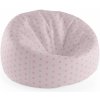 Sablio Sedací vak Cocoon Ružové bodky - 75 x 45 x 35 cm
