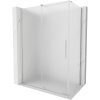 Mexen Velar, sprchový kút s posuvnými dverami 150 x 80 cm, 8mm sklo námraza, brúsená oceľ, 871-150-080-31-97