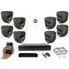 MS AI IP 8 kamerový set so switchom 5 Mpix GDome (6371K8B) (Monitorrs Security)