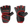 Spokey LAVA Neoprénové fitness rukavice, čierno-červené - XS/S