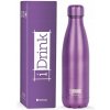 Termoska I-Drink metalická purple 0,5 l ružová