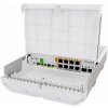 MikroTik managed Switch/UPS netPower Lite 8P, 8x GbE PoE+, 2x 10Gb SFP+, SwOS, PSU (PoE budget 120W)