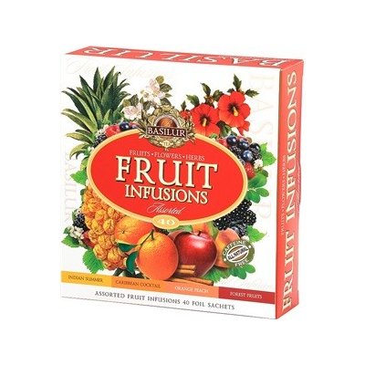 Basilur Fruit Infusions sada ovocných čajov 4 x 10 x 2 g