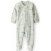 CARTER'S Overal na zips fleece Sleep & Play green Owl dievča