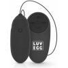 LUV EGG Black - Diaľkový model, 10 režimov, silikón, nabíjateľný