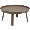 Muuto Stolík Around Coffee L, stained dark brown