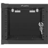 Nástenný rack 10'' 4U 280x310mm čierny flat pack (WF10-2304-10B)