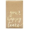PartyDeco Vreckovky na slzy šťastia Your happy tears 7,5x12cm