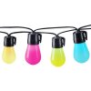Solight LED Smart vonkajšia reťaz s RGB žiarovkami, bluetooth, 15 žiaroviek, 14m+6m, 10W [WO795]