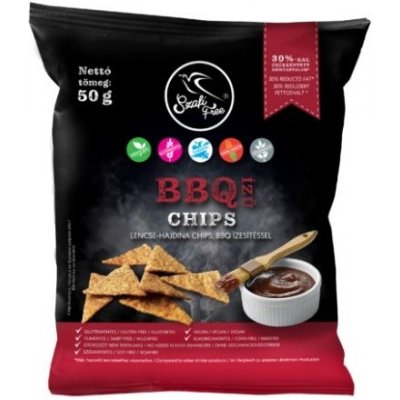 Szafi Free Bezlepkový šošovicovo-pohánkový chips s príchuťou Barbecue 50 g