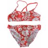 Losan Dievčenské dvojdielne plavky červeno-biele