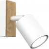 Luminex | Nástenné bodové svietidlo TULON 1xGU10/8W/230V biela/dub | LU0590A