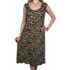 Dámske šaty s gepardím vzorom MAGDALENA Žltá 2XL