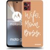 Picasee silikónový čierny obal pre Motorola Moto G32 - Boss Mama