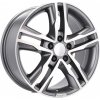 RACING LINE Racing Line Rbk424 7.5x17 5x108 ET40 Mg - Polished + Graphite 73.1