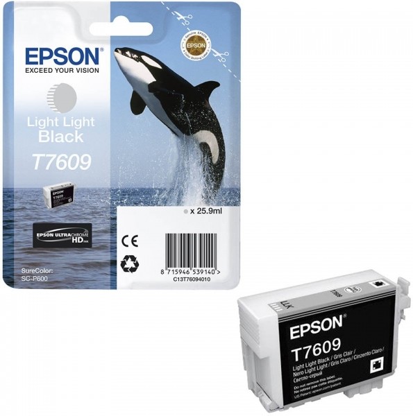 Epson T7609 Light Light Black - originálny