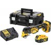 DeWALT DCS356P2 - AKU bezuhlíková oscilačná multibrúska 18V, 2×AKU 5,0Ah, nabíjačka, kufor TSTAK™, sada príslušenstva 35ks