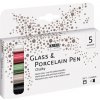 Kreul marker na sklo a porcelán chalk medium set - 5ks (fixky na sklo a porcelán)