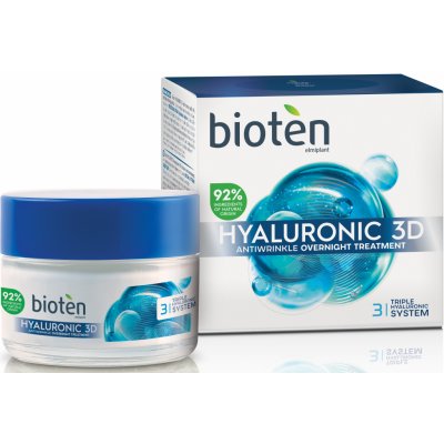 Bioten Hyaluronic 3D Antiwrinkle Overnight Treatment Nočný krém 50 ml